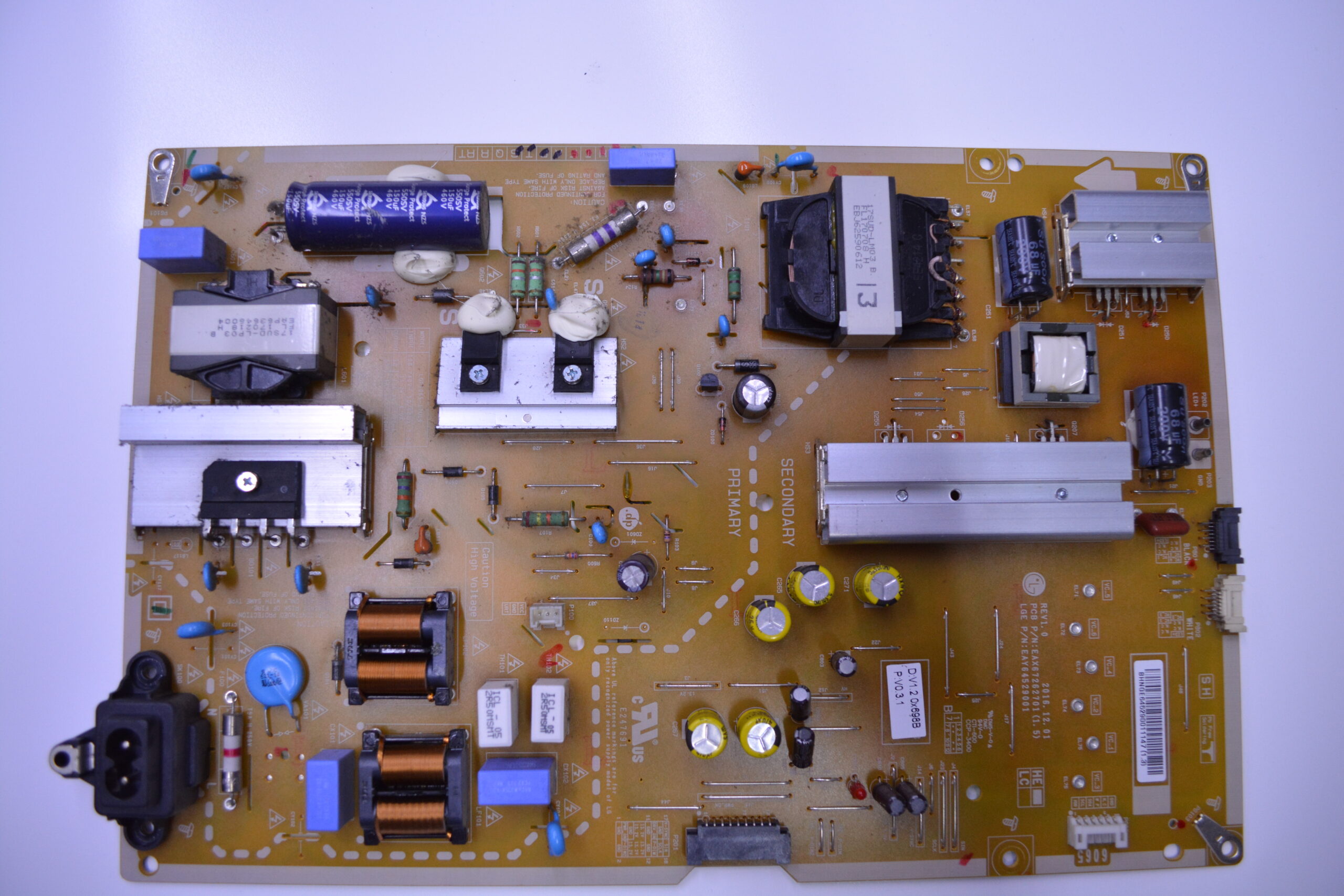 EAX67262701 (1.5), EAY64529001, LGP6065-17UL6, LG 65UJ750V-ZB, Power Board, LC650EGE (FK)(M1), LG DISPLAY